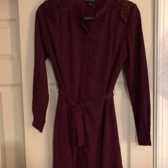 banana republic maroon dress
